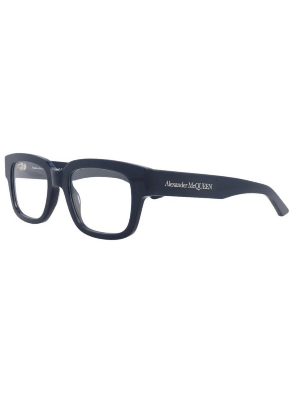 New Alexander McQueen Mens Square/Rectangle Blue Blue Transparent Fashion Design